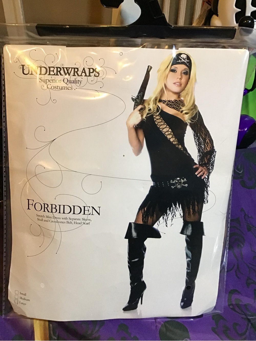 Underwraps “forbidden” womans pirate costume size large